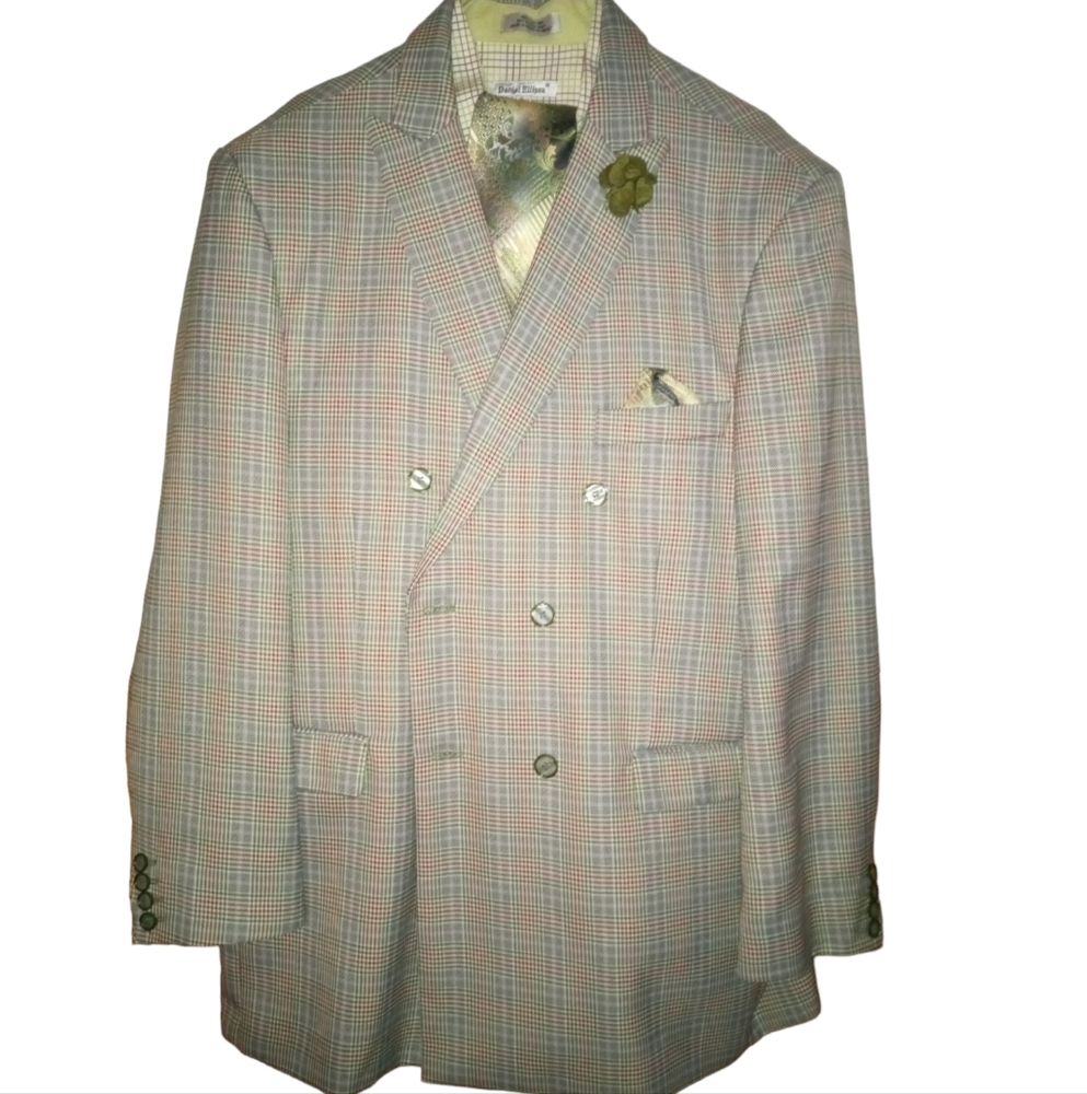 46R/40W E. J. Samuel double breasted suit!